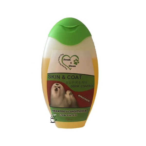 شامپوی سگ fresh and clean از بین برنده بو