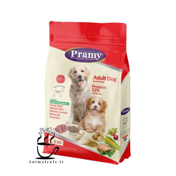 غذای خشک پرامی pramy سگ بالغ با طعم بیف 1.5 Kg